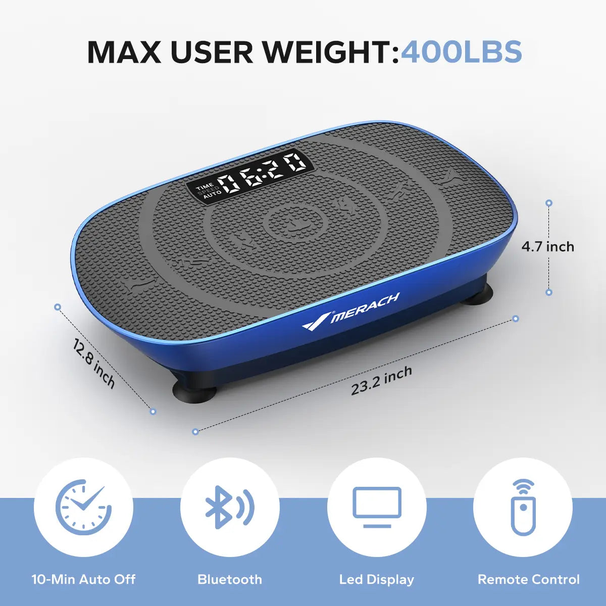 400LBS Vibration Plate | Lymphatic Drainage Full Body Trainer