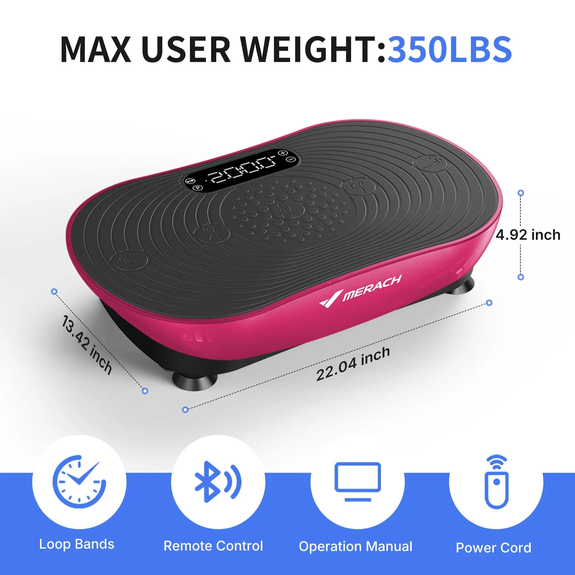 400LBS Vibration Plate | Lymphatic Drainage Full Body Trainer