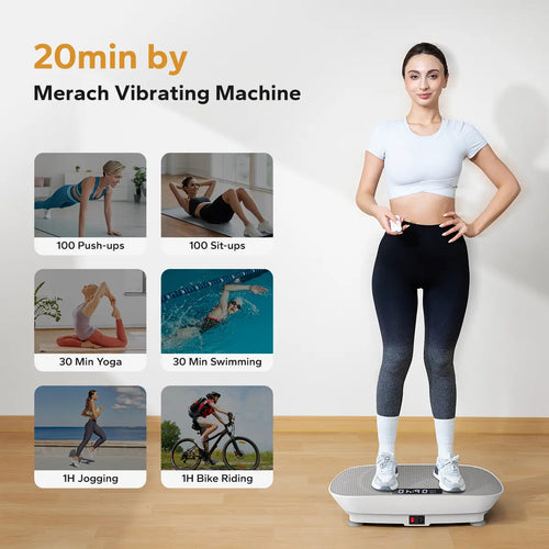 400LBS Vibration Plate | Lymphatic Drainage Full Body Trainer