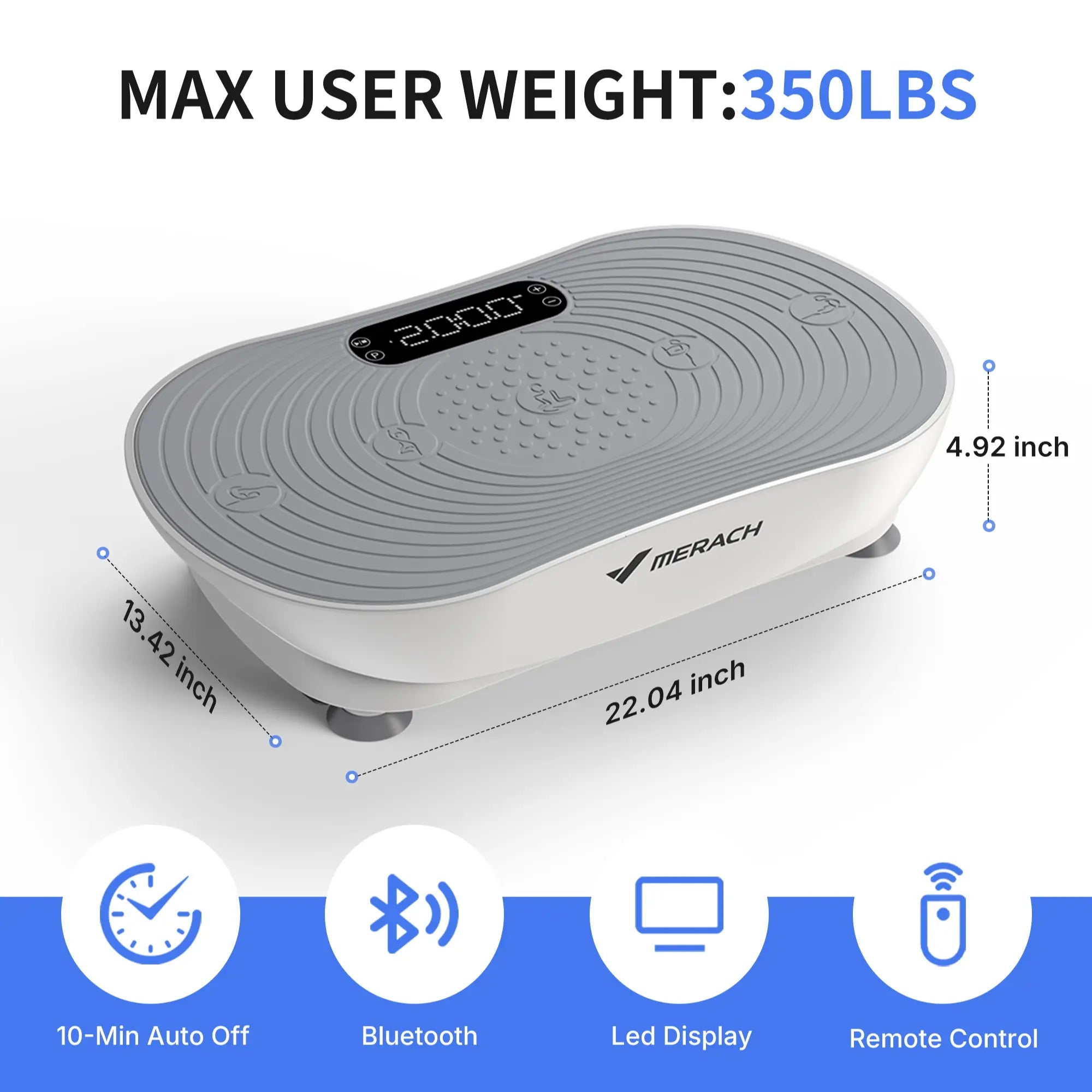 400LBS Vibration Plate | Lymphatic Drainage Full Body Trainer